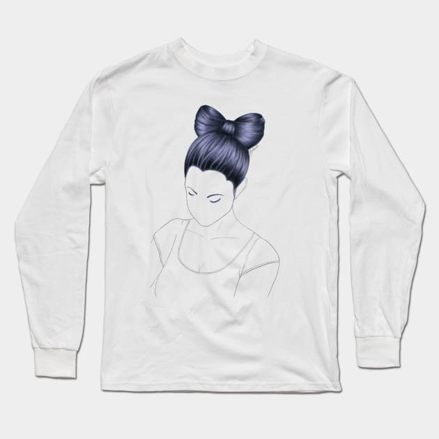 Bow hair Long Sleeve T-Shirt by Zdenucha